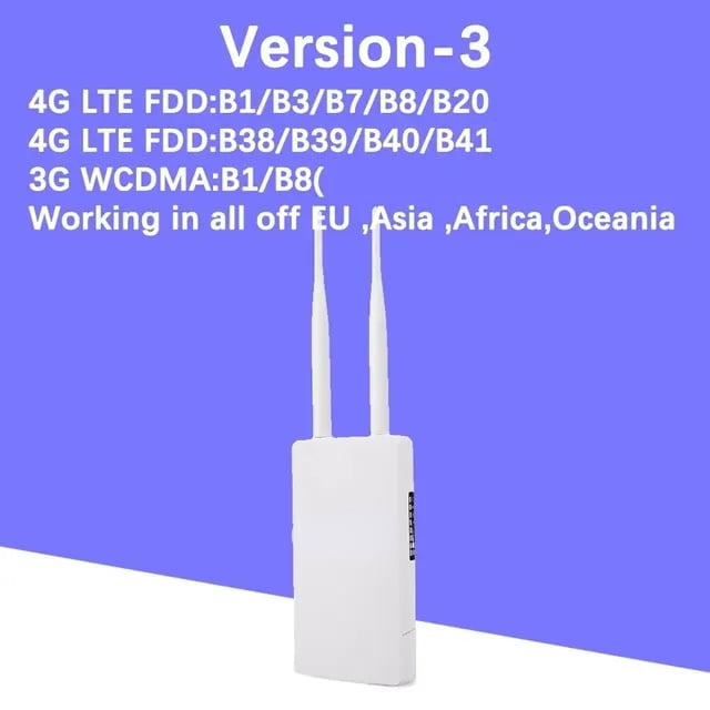4G CPE Wifi Router 150Mbps Wireless Wifi Router with Sim Card Slot All Weather Wifi Booster Extender for IP Camera