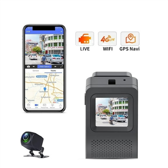 4G Car Camera With Dual Cameras Live Video GPS Tracking Remote Monitoring Dash Cam DVR Recorder ,Effortless Control