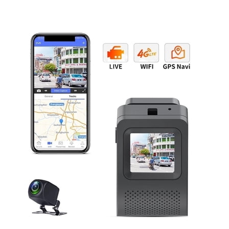 4G Car Camera With Dual Cameras Live Video GPS Tracking Remote Monitoring Dash Cam DVR Recorder ,Richer Colors and Clearer Display