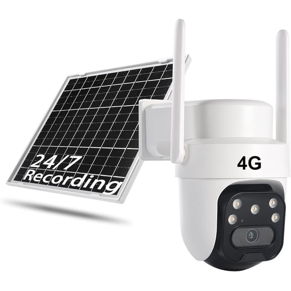 4G Cellular Data AOV Camera Outdoor, Solar , 24/7 Recording, No WiFi Required, for