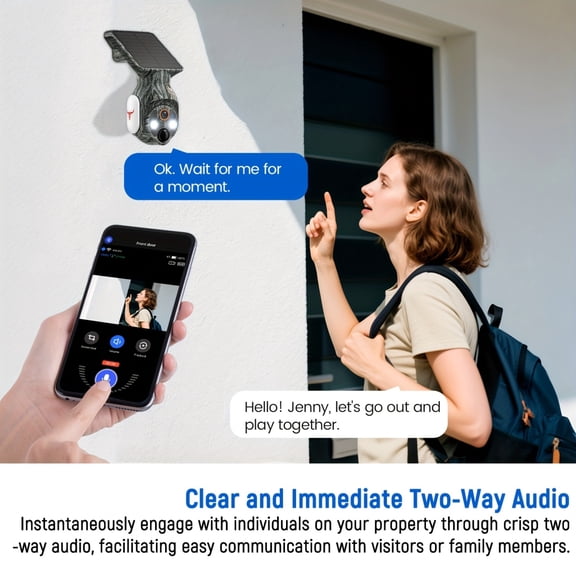 4G Cellular Network Surveillance Camera, Night Vision Capable, Outdoor Field Camera, IP65 Rated, 1080P HD Motion-Activated Solar-Powered Game Camera, Outdoor Surveillance Device