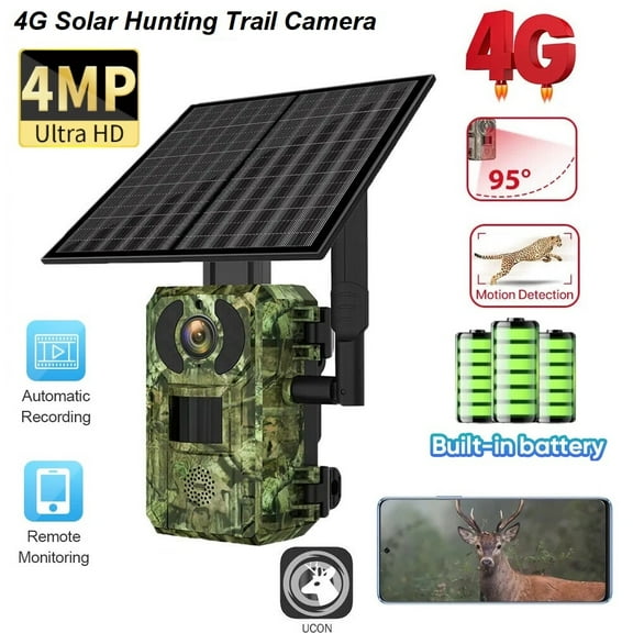 Boavision 4G Cellular Solar IP66 Waterproof 2.5K 14 MP Hunting Game Camera
