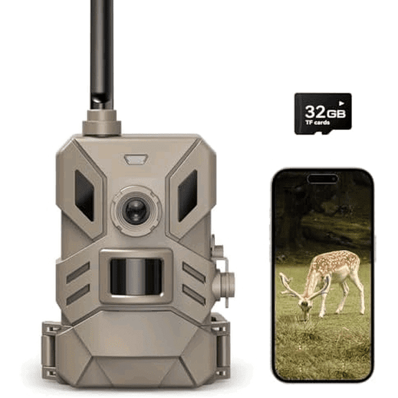 4G Cellular Trail Camera,36MP Hunting Camera with No Glow 940nm IR Led Night Vision,HD Video IP66 Waterproof Game Cam,90FT Flash Range Wildlife Monitor$$Other