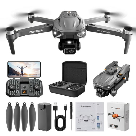 4G FPV Brushless Drone w/ Night Vision, 360° Obstacle Avoidance & Optical Flow - Foldable Quadcopter Under 250g, 18 Min Flight