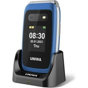 4G Flip Phone for Senior, 2.4 Inch Dual Screen SOS Emergency Call Feature Phone 1450mAh Battery with Charging Dock Big Push-Button for Elderly