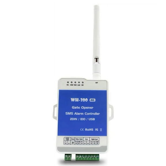 4G GSM WH-300-AU Gate Door Opener Relay Switch Remote Controller Supports Remote Wireless Alarm with APP Control