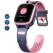 4G Kids Smart Watch with Full HD Touch Screen Video Call,Voice Chat,Camera,Alarm,SOS,Pedometer,Sleep Monitor,IP67 Waterproof WiFi GPS Location Tracker Children Smart Watches for Kids