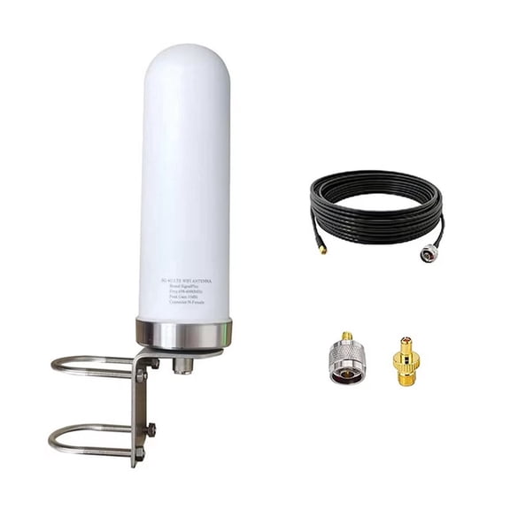 4G LTE 5G Omni Directional Outdoor Antenna 698-6000MHz 10dBi High Gain for Cellular Signal Boosters, Routers, Gateways and Modems