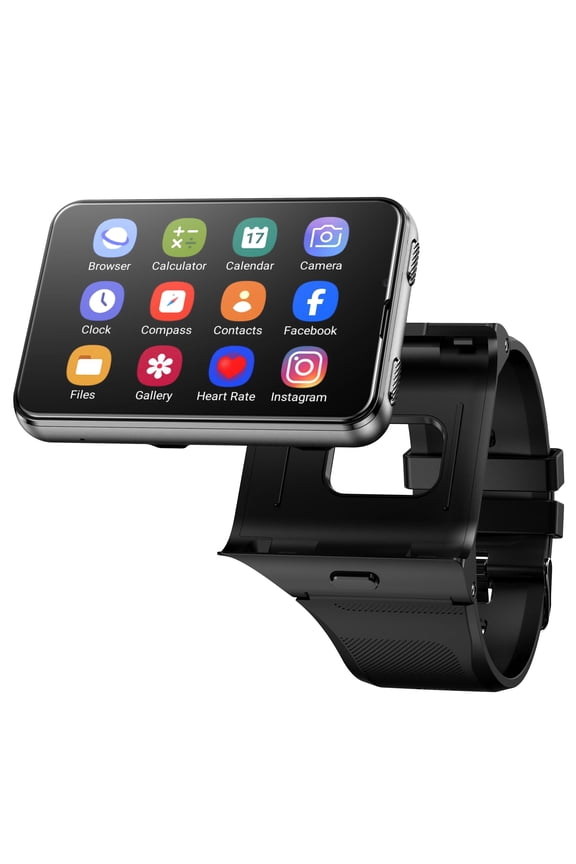 4G LTE Android 11 Smartwatch 4GB+64GB 2.88-inch Removable Screen Camera Outdoor Sports Watch