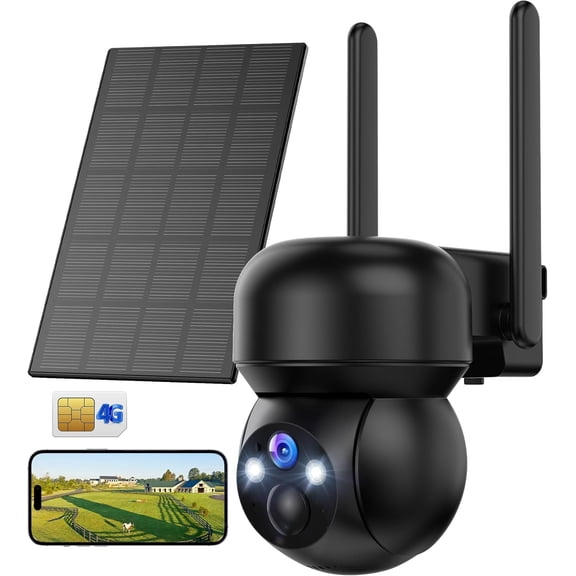 4G LTE Cellular Solar  Camera Outdoor: No WiFi Solar   Camera Outdoor Built in SIM Card    Cameras for   Outside 360? Live View Motion Detection