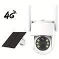 4G LTE Cellular Solar Security Camera Wireless Outdoor, No WiFi Solar
