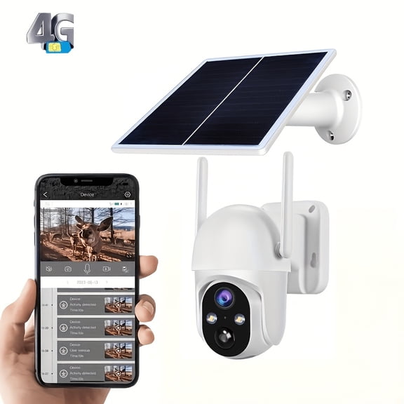 4G LTE Cellular Solar Security Camera