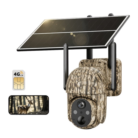 4G LTE Cellular Solar Security Camera