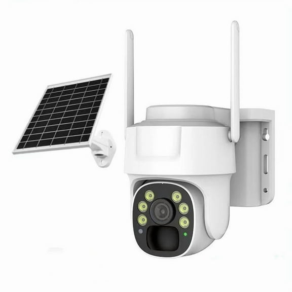 4G LTE Cellular Solar Security Cameras Wireless Outdoor,2K HD Night Vision,PIR Detection, Auto Tracking & Spotlight Alarm, 2-Way Audio,PTZ 360° No WiFi Security Camera