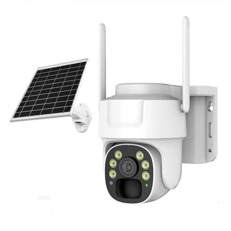 4G LTE Cellular Solar Security Cameras Wireless Outdoor,2K HD Night Vision,PIR Detection, Auto Tracking & Spotlight Alarm, 2-Way Audio,PTZ 360 No WiFi Security Camera