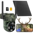 thumbnail image 1 of 4G LTE Cellular Trail Camera, 2K Wildlife Hunting Camera, Solar Powered Game Camera, 360° View Deer Camera, PIR Motion Activation, Color Night Vision, IP66, No Supported WiFi, 1 of 8