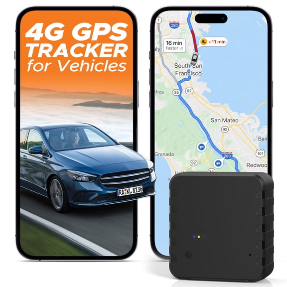 4G LTE GPS Tracker for Vehicles, Magnetic Mount GPS Device
