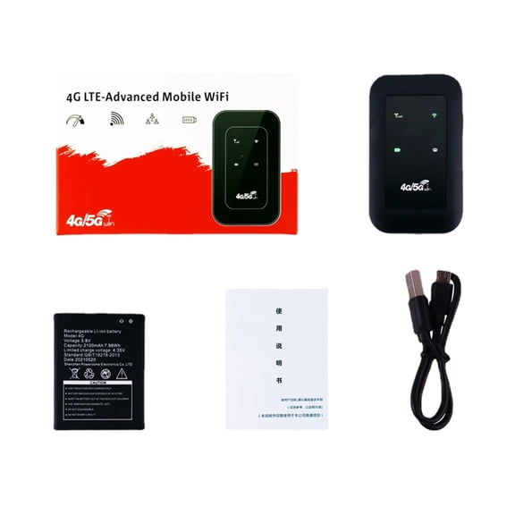 4G LTE Mobile WiFi Hotspot Internet Router Devices with Card Slot for Travel Outdoor