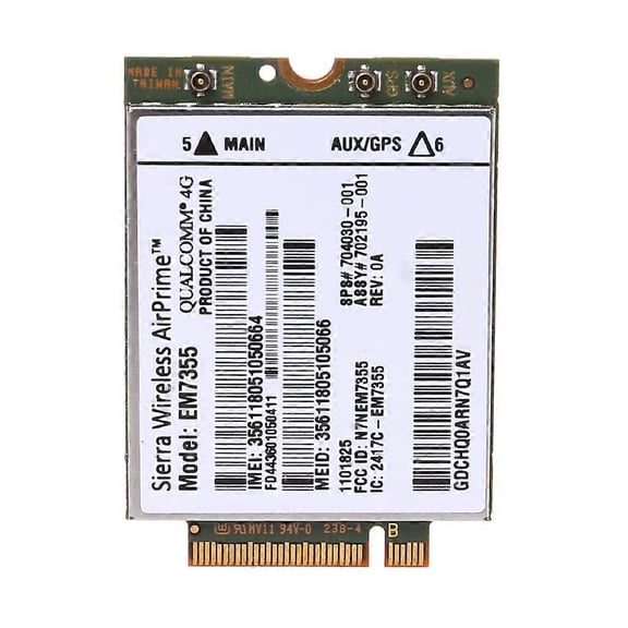 4G LTE Module WWAN Wireless Card for HP LT4111 EM7355 Gobi5000 WIFI Sierra Black