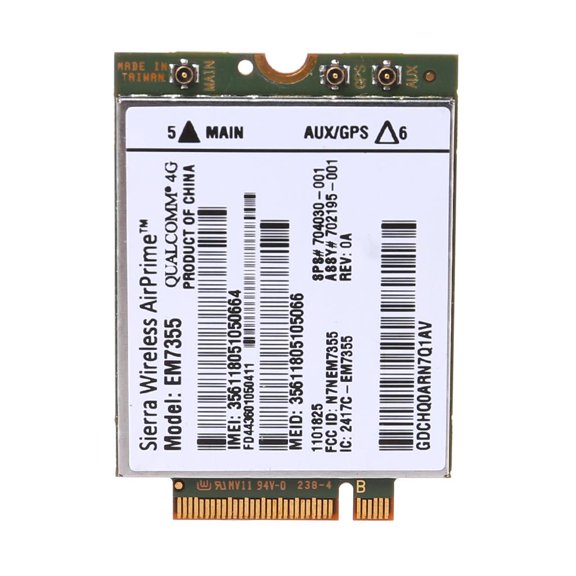4G LTE Module for HP LT4111 EM7355 Gobi5000 100Mbps Network Card WIFI Sierra