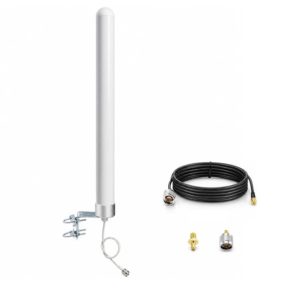 4G LTE Outdoor Omni Antenna for Cell Signal Booster & WiFi Router, Supports US/Canada Networks