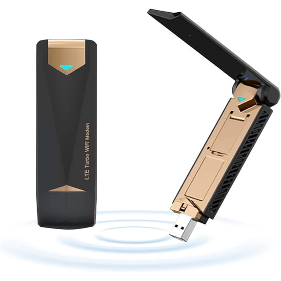 4G LTE USB Modem Dongle Router with WiFi Hotspot, High Speed 4G Modem Wireless Internet WiFi Hotspot Router Unlocked Portable Support FDD:B2/B4/B5/B12/B17 for PC Desktop Laptop Tablet