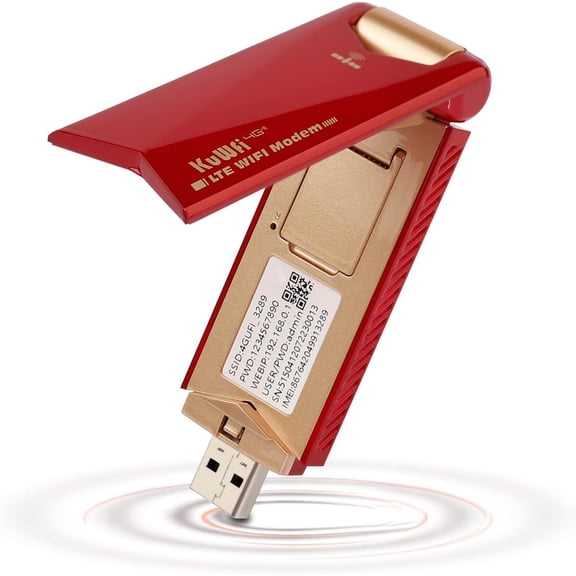 4G LTE USB Modem Dongle Router with WiFi Hotspot, 4G Modem Wireless WiFi Hotspot Router with SIM Card Slot Unlocked Portable for AT&T in USA/CA/MX