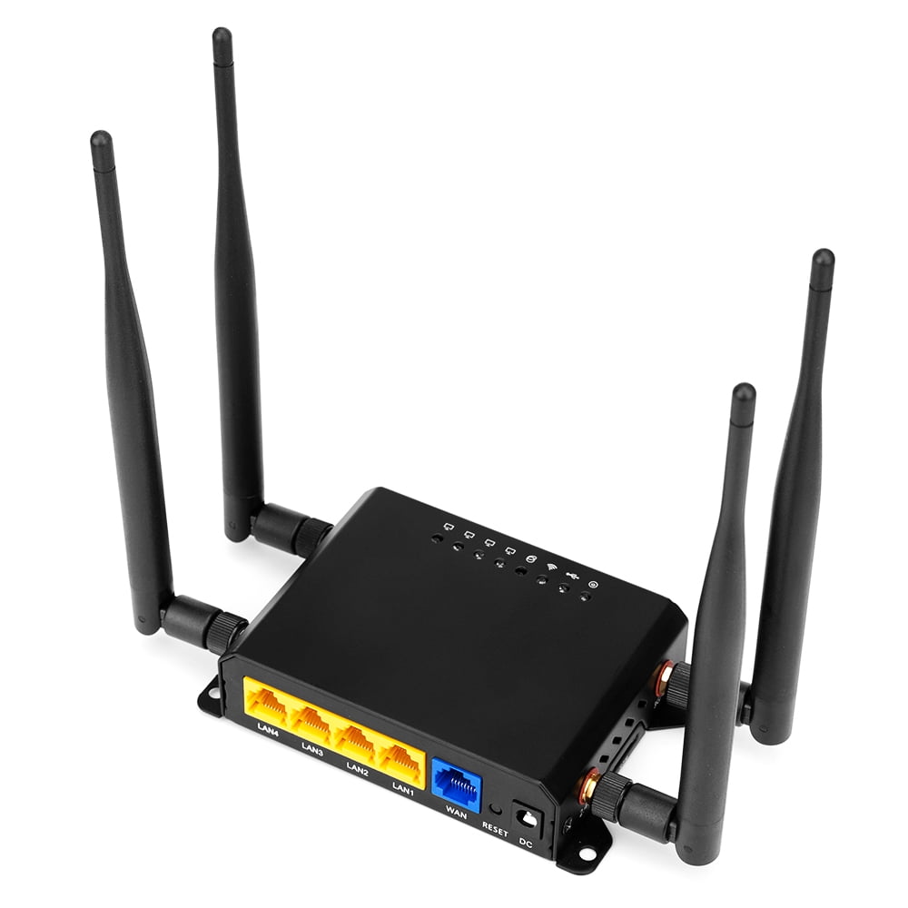 4G LTE Wireless Router High Speed Industrial Router with SIM Card Slot 4 External Antennas Strong Signal America Version - Walmart.com