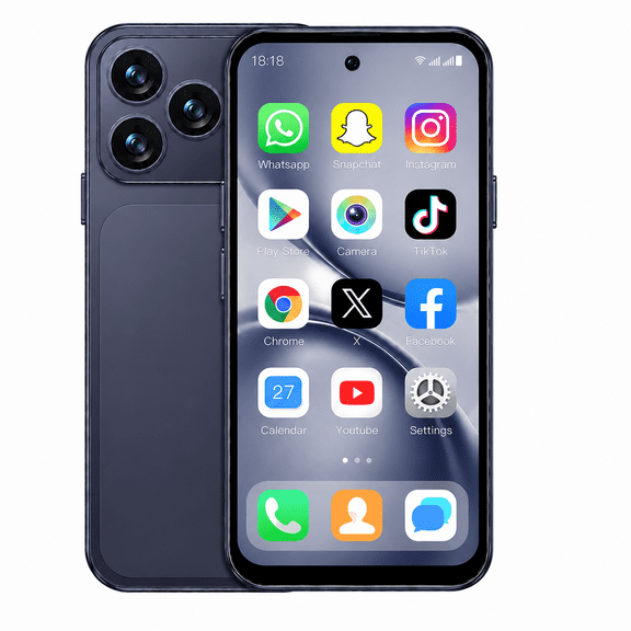 4G Mini Smartphone Unlocked, 4.5 Inch Android 10 Phone, 2GB+16GB, Dual SIM, GPS, WiFi, Bluetooth, Face Unlock, 2000mAh Battery, Gift for Kids & Students