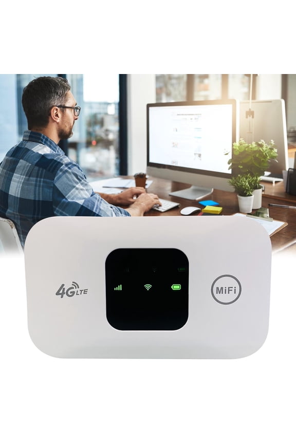 4G Mobile Hotspot, High Speed Internet Router Portable Pocket, Small Network Hotspot for Car Outdoor for Phone Laptop Desktop Tablet, White