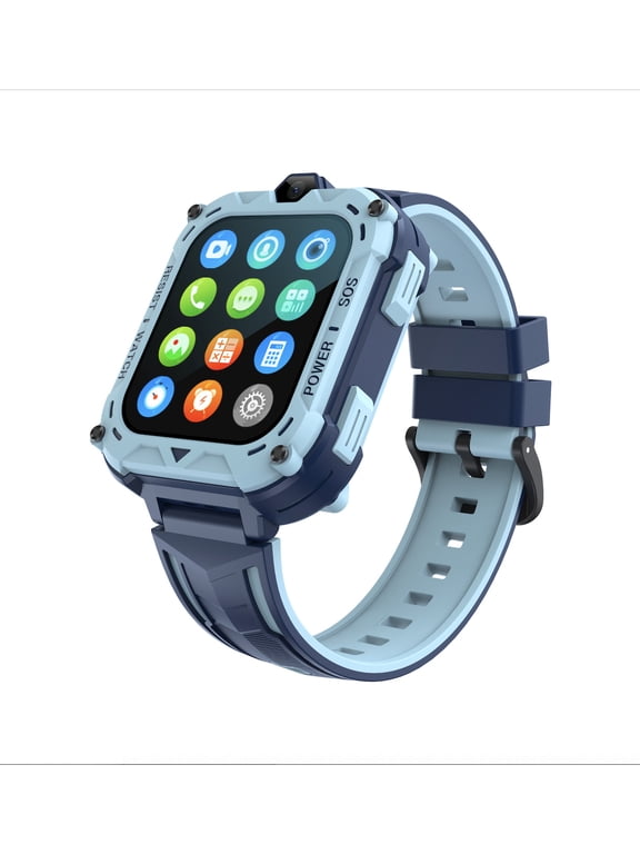 4G Multi-language Smartwatch With SIM Card Slot Camera Video Calling Position Tracking SOS Function Waterproof Design