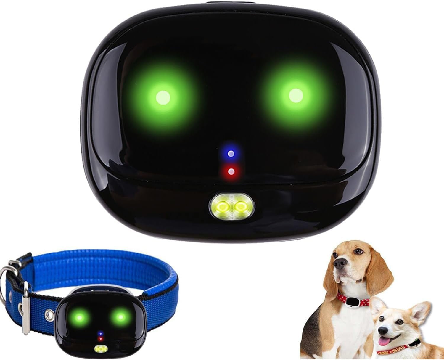 4G Pet Tracker, Rechargeable GPS Wireless Pet Fence, 3 Tracking Ways, 100m WiFi Positioning Accuracy, IP67 Waterproof, Low Battery Alarm, for Medium Small Dogs