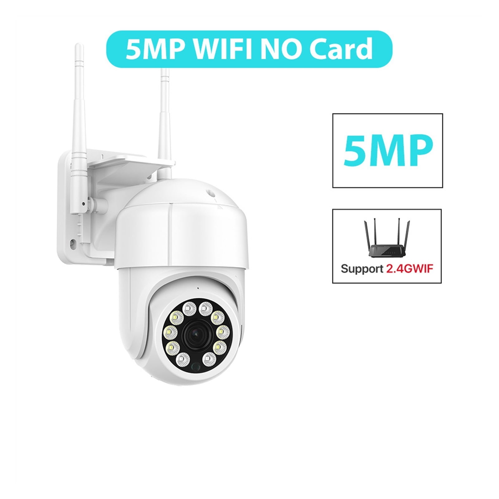 4G SIM Card IP Camera 5MP PTZ Camera Outdoor Wireless CCTV Security