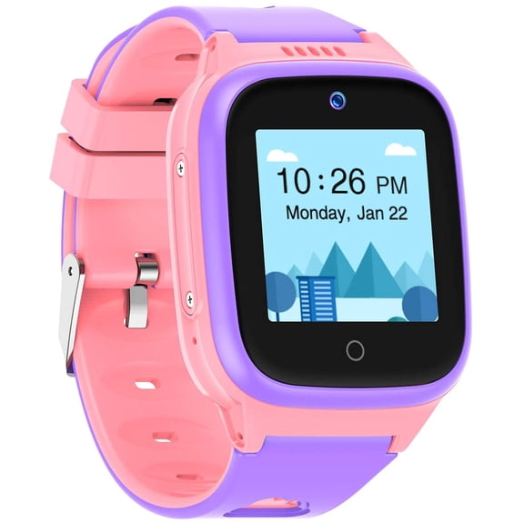 4G Smart Watch for Kids with WiFi GPS Tracker Video Chat SOS Camera Alarm Clock Anti-Lost Watch for Kids