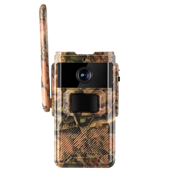 4G Solar Trail Camera, 14MP Photo 4MP Video, 0.2s Trigger, IP66 Waterproof for Wildlife Farm Monitoring