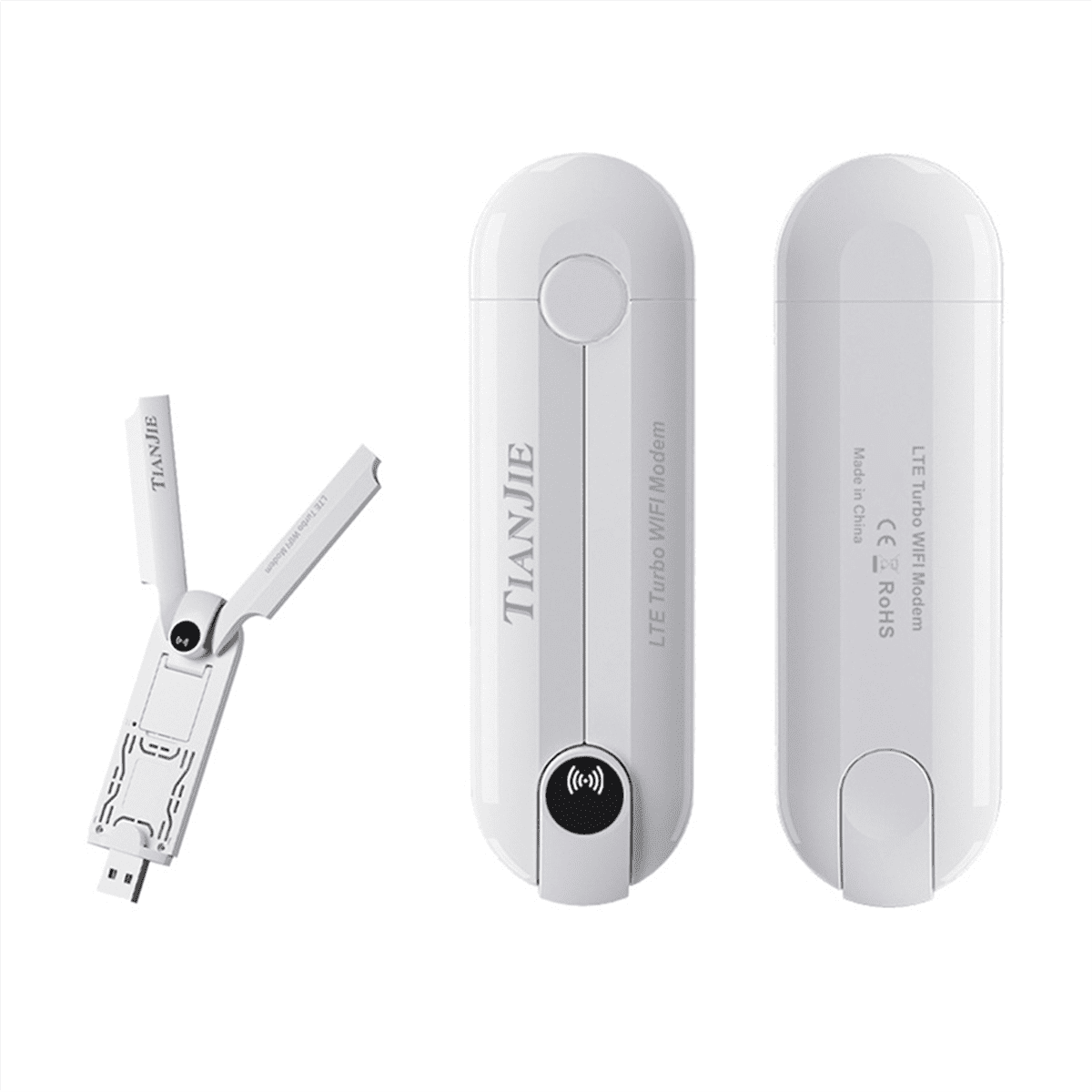 4G USB Modem WiFi Router Dual Antenna Router with SIM Card Slot,150Mbps ...