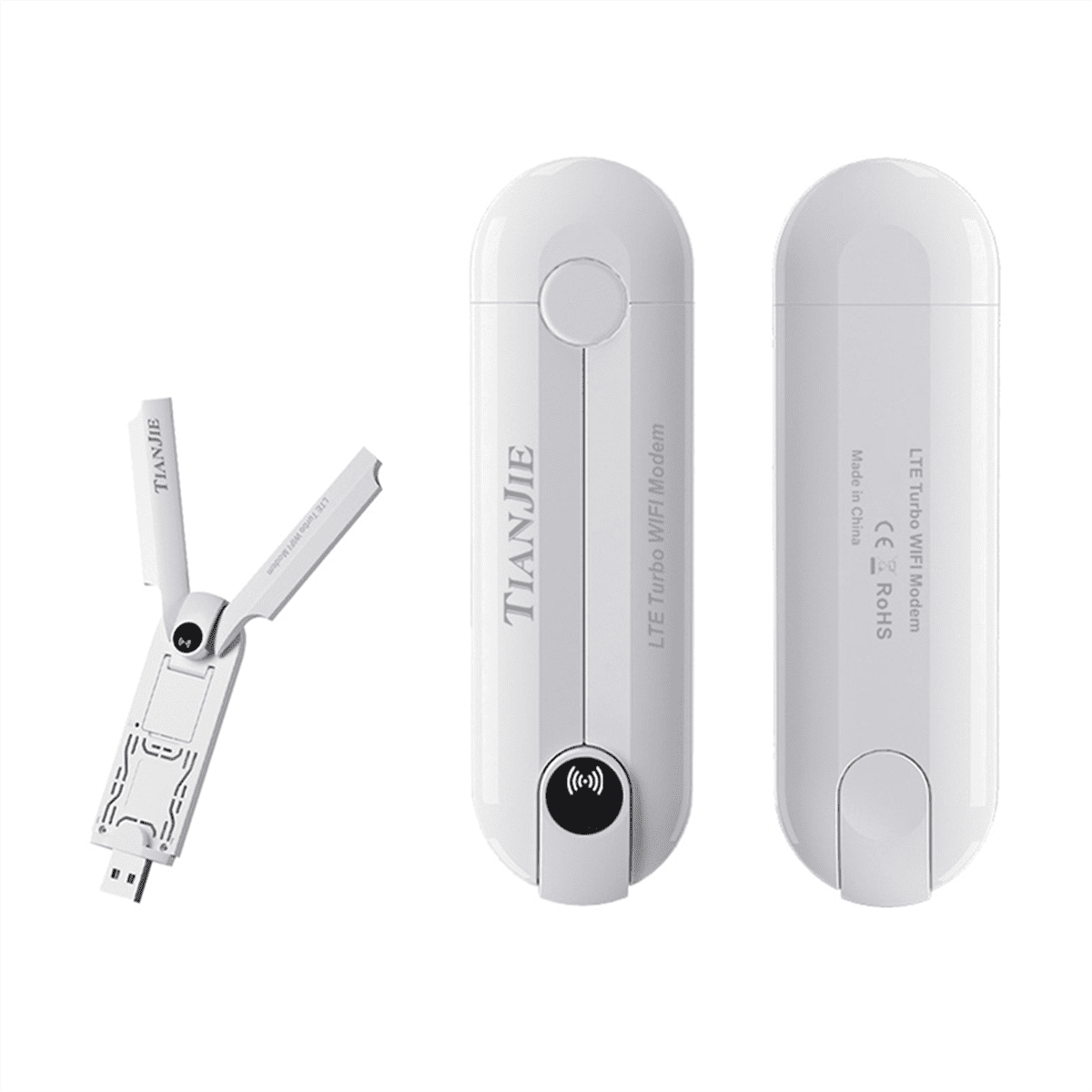 4G USB Modem WiFi Router Dual Antenna Router with SIM Card Slot,150Mbps ...