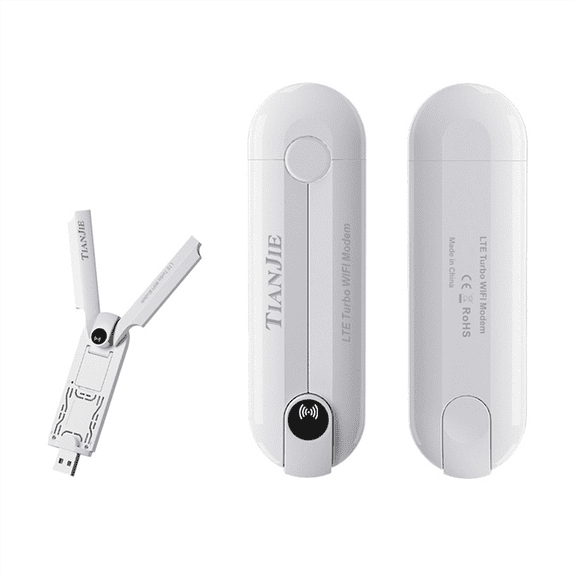 4G USB Modem WiFi Router Dual Antenna Router with SIM Card Slot,150Mbps High-Speed Internet Wifi Dongle Asia Version