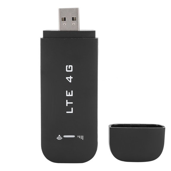 4G Wireless Network Card - High Speed 100Mbps USB 2.0 Adapter, Portable FDD-LTE WCDMA Network Connectivity for Windows and Linux (Black)