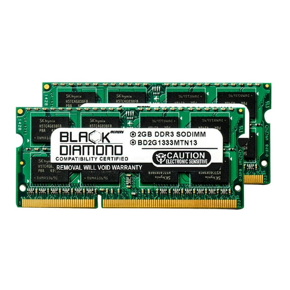 4GB 2X2GB RAM Memory for Acer Aspire Notebooks AS5750G-6496 Black Diamond Memory Module DDR3 SO-DIMM 204pin PC3-10600 1333MHz Upgrade