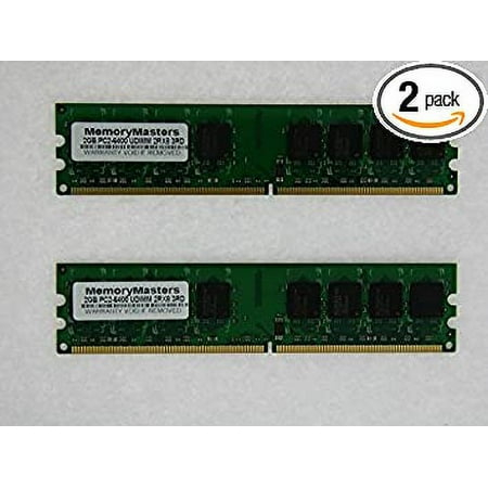 4GB (2x2GB) DDR2 800MHz PC2-6400 Desktop DIMM Memory Module 2pack (MemoryMasters)