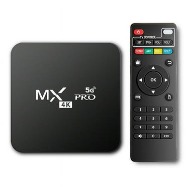 4GB+32GB Android TV Box, 4K HD TV Box with Infrared Remote Control (4GB+32GB,US PLUG)