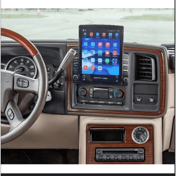 4GB+64GB 9.7 Inch Car Stereo Radio Compatible For Cadillac Escalade EXT 2002-2006 Android 15 GPS Navi Head Unit Fit for Carplay Android Auto WiFi Bluetooth RDS DSP Car Player SWC Mirror Link