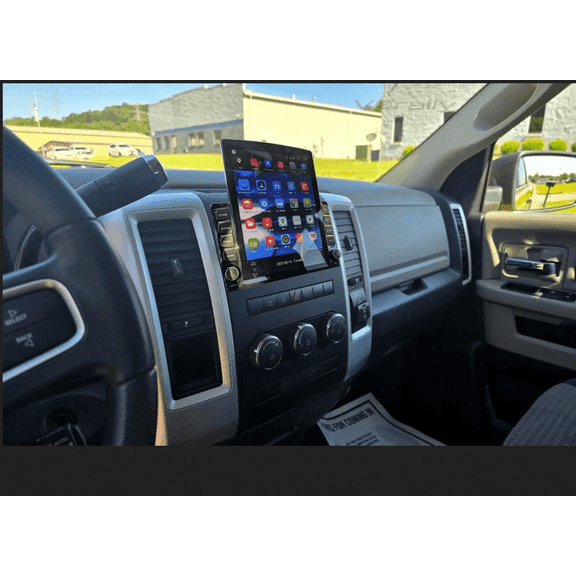 4GB+64GB 9.7 Inch Car Stereo Radio Compatible For Ram 1500 2009-2012 Android 15 GPS Navi Head Unit Fit for Carplay Android Auto WiFi Bluetooth RDS DSP Car Player SWC Mirror Link