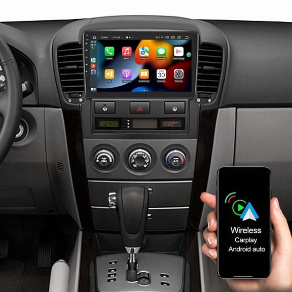 4GB+64GB, 9-Inch Car Stereo Radio for Kia Sorento 2004-2008, Android 15 System - Built-in DVR & AHD Camera, GPS Navigation, Supports CarPlay/Android Auto, Bluetooth/WiFi, Steering Wheel Control