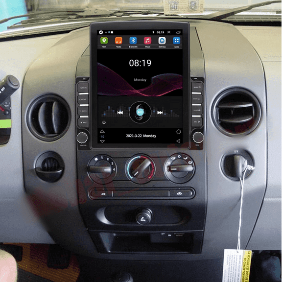 4GB+64GB Android 15 Car Stereo Fit For Ford F-150 F150 2004-2008 - 9.7" Touch Screen GPS Nav Head Unit, with Wireless CarPlay & Android Auto, WiFi Bluetooth RDS DSP, Steering Wheel Control