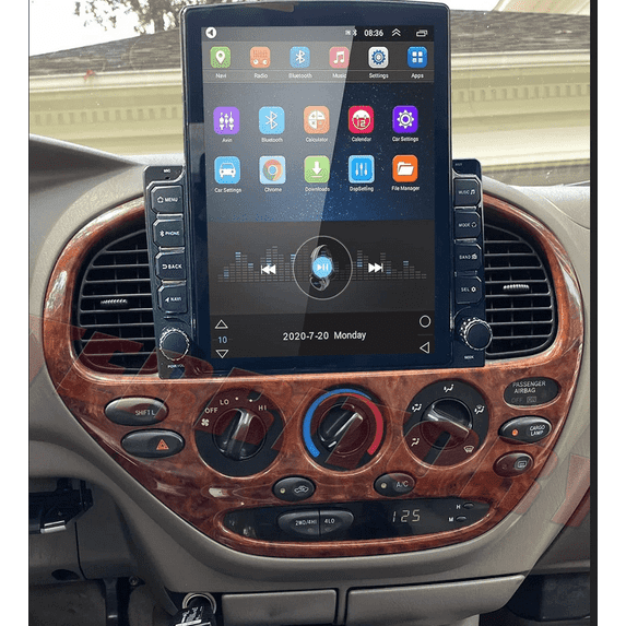 4GB+64GB Android 15 Car Stereo Fit For Toyota Tundra 2000-2006 - 9.7" Touch Screen GPS Nav Head Unit, with Wireless CarPlay & Android Auto, WiFi Bluetooth RDS DSP, Steering Wheel Control