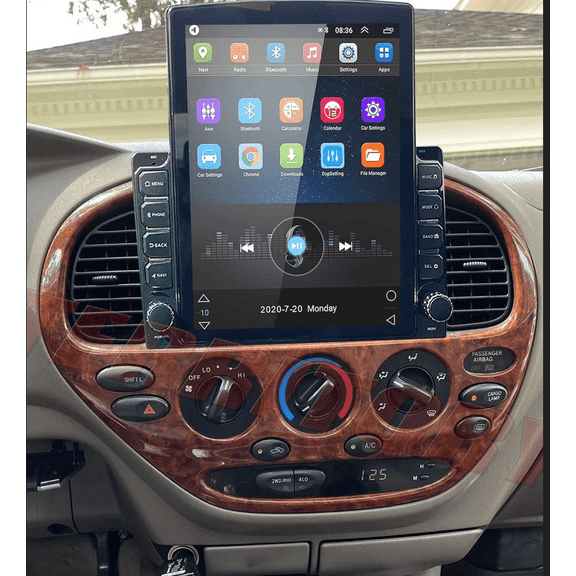 4GB+64GB Android 15 Car Stereo Fit For Toyota Tundra 2000-2006​ - 9.7" Touch Screen GPS Nav Head Unit, with Wireless CarPlay & Android Auto, WiFi Bluetooth RDS DSP, Steering Wheel Control