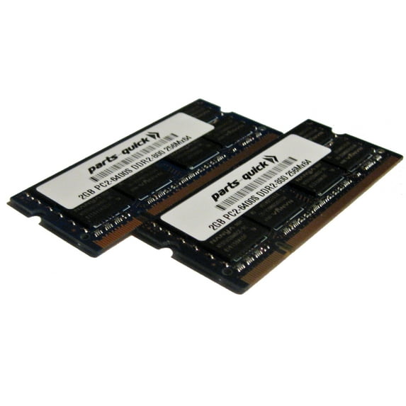 4GB Kit (2GBX2) DDR2 PC2-6400 800MHz 200 pin SODIMM RAM Laptop Memory Module (PARTS-QUICK)