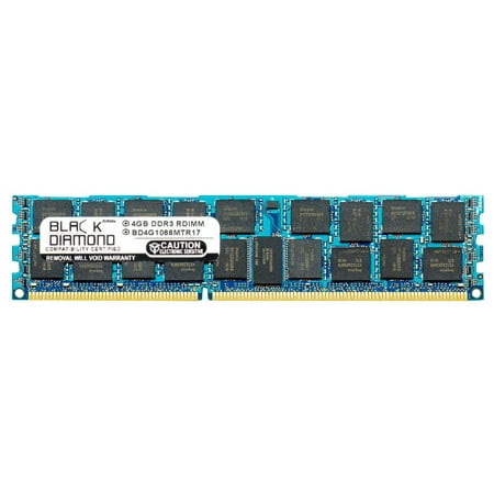4GB RAM Memory for Dell PowerEdge R710 240pin PC3-8500 DDR3 RDIMM 1066MHz Black Diamond Memory Module Upgrade